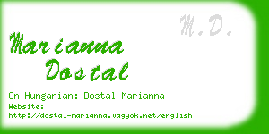 marianna dostal business card